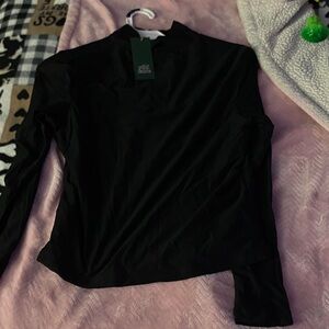Wild Fable Black Long Sleeve Top